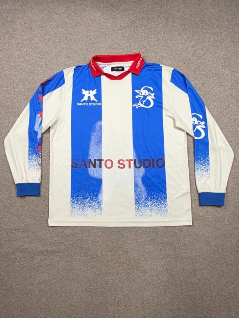 Santo Studio x Blake Snell LA Club Jersey Mens Size L White Long Sleeve